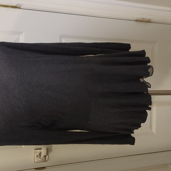 ✅Cache Vintage Lace Open Ruffled Cardigan Sweater Top Whimsigoth Romantic - Picture 6 of 9